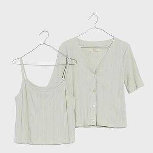 Madewell Pointelle Cardigan set
